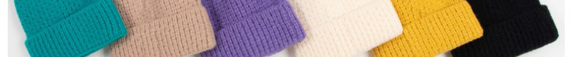 Fashion Purple Woolen Knitted Hat Pullover Cap,Beanies&Others