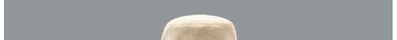 Fashion Beige Solid Color Corduroy Fisherman Hat,Beanies&Others