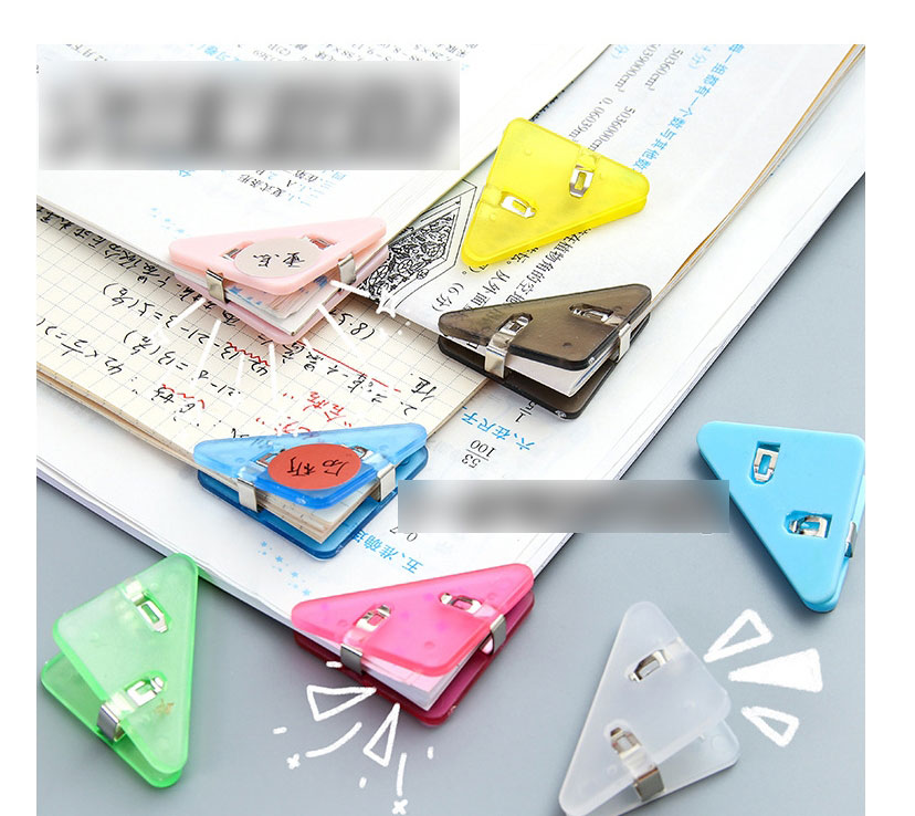 Fashion Solid Color-pink Plastic Triangle Book Corners,Other Creative Stationery