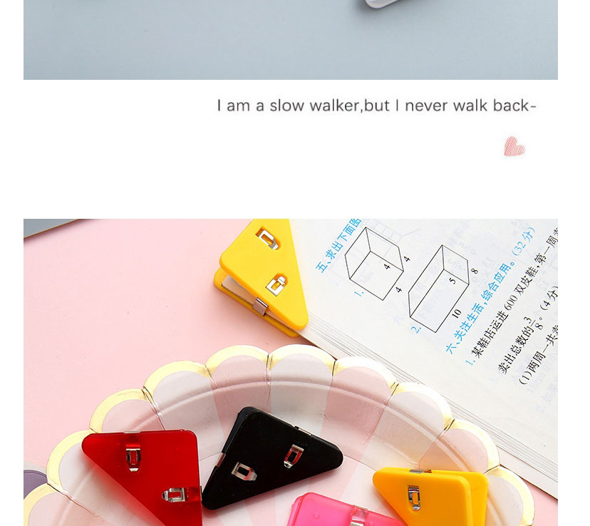 Fashion Transparent Section-white Plastic Triangle Book Corners,Other Creative Stationery