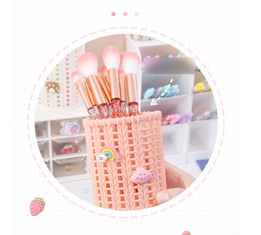 Fashion Ice Cream Cone Cartoon Rattan Weaving Pen Holder,Other Creative Stationery