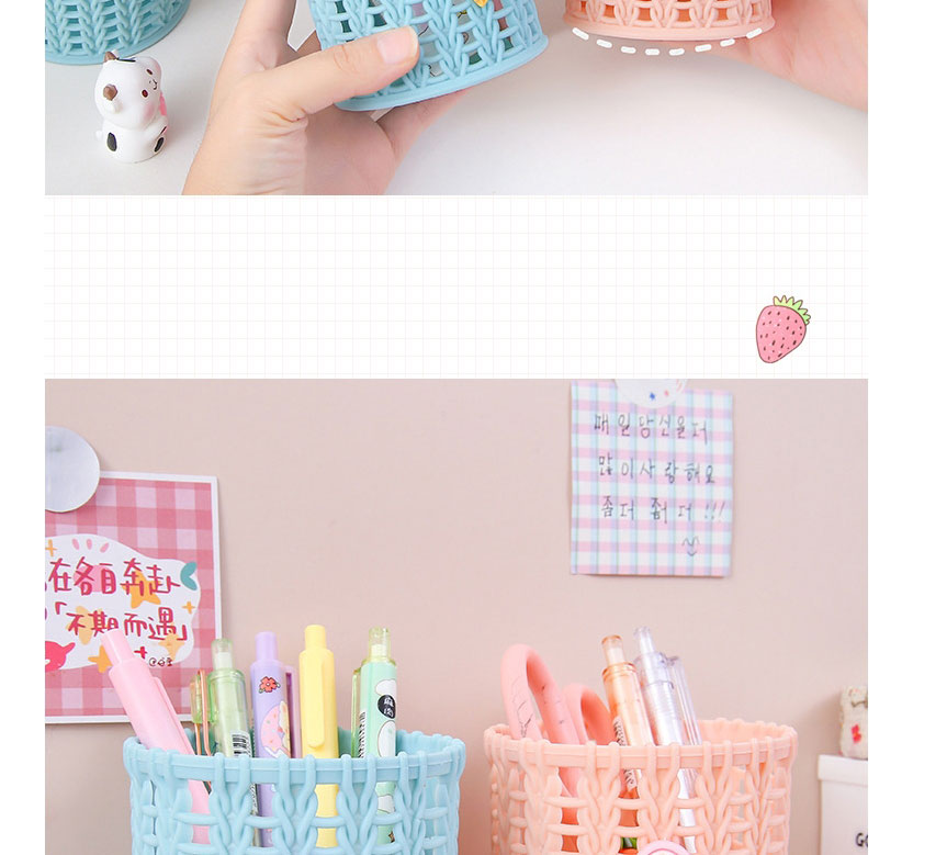 Fashion Cat Paw With Bow Cartoon Rattan Weaving Pen Holder,Other Creative Stationery