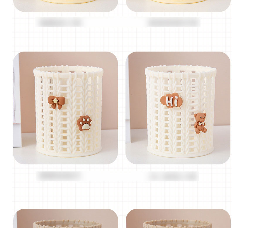 Fashion Hi-bow Knot Clouds Cartoon Rattan Weaving Pen Holder,Other Creative Stationery