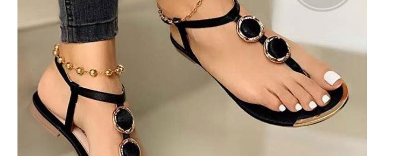 Fashion Gold Pu Diamond Pearl Sandals,Slippers
