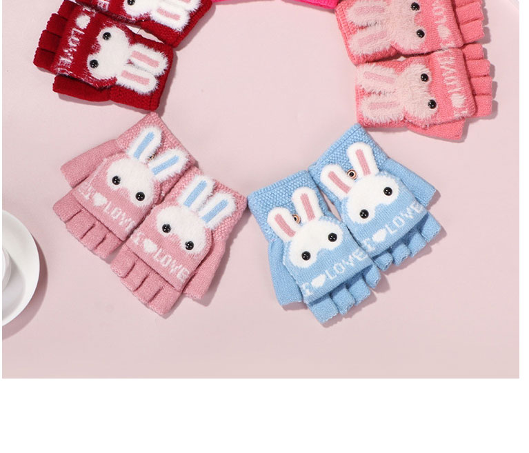 Fashion Girl Fan Imitation Mink Velvet Bunny Clamshell Gloves,Gloves