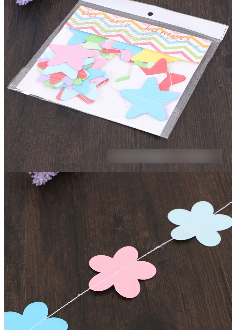 Fashion Plum Blossom Three-dimensional 2.6m Colorful Paper Garland,Festival & Party Supplies