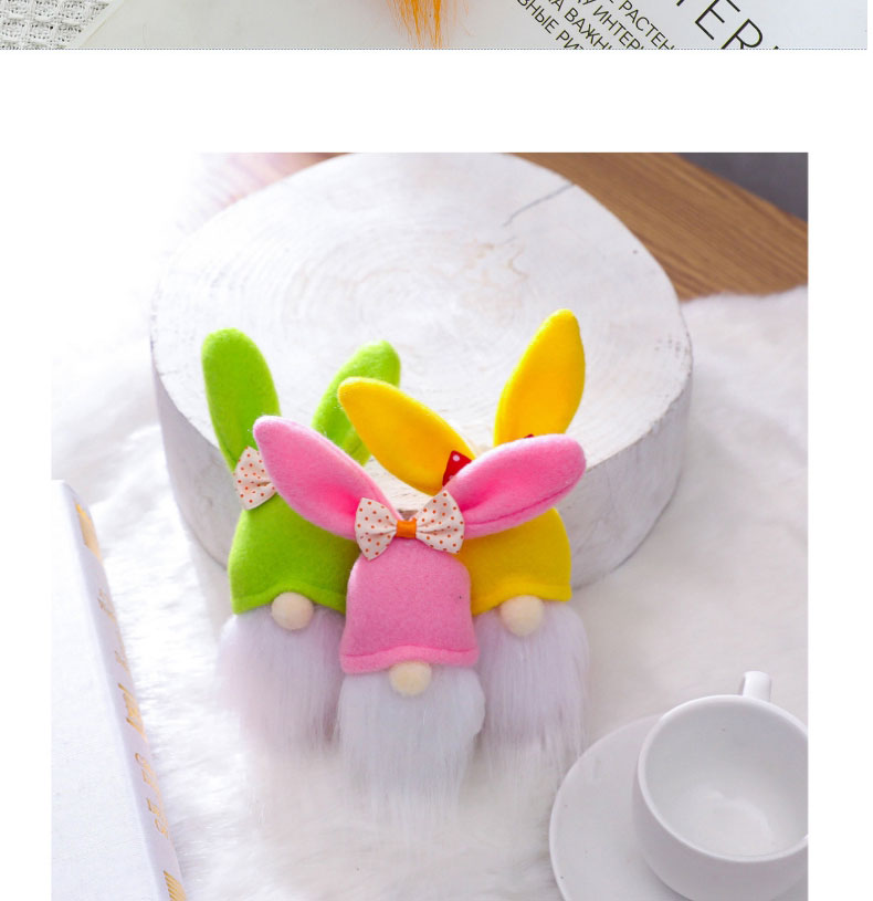 Fashion Easter Bunny Three Piece Set Fabric Faceless Rabbit Doll,Household goods