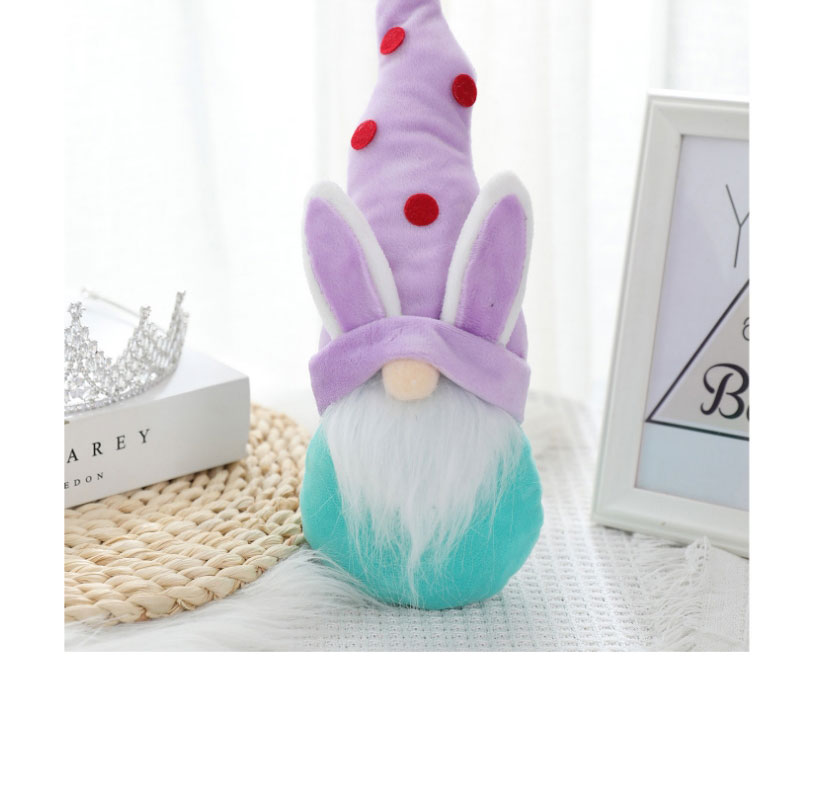 Fashion Purple Rabbit Fabric Cartoon Rabbit Faceless Doll Doll,Household goods