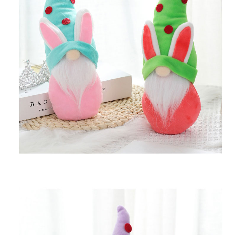 Fashion Blue Bunny Fabric Cartoon Rabbit Faceless Doll,Household goods