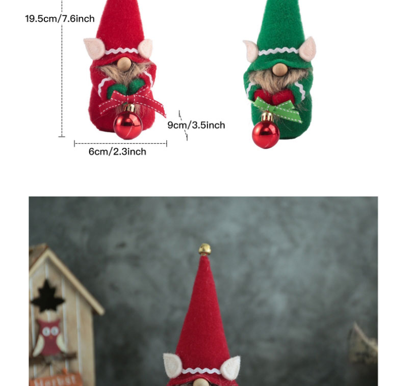 Fashion Bell Elf Men Bell Elf Faceless Rudolph Doll,Jewelry Packaging & Displays