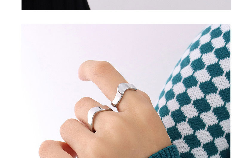 Fashion Steel Color Stainless Steel Shaped Open Ring,Rings