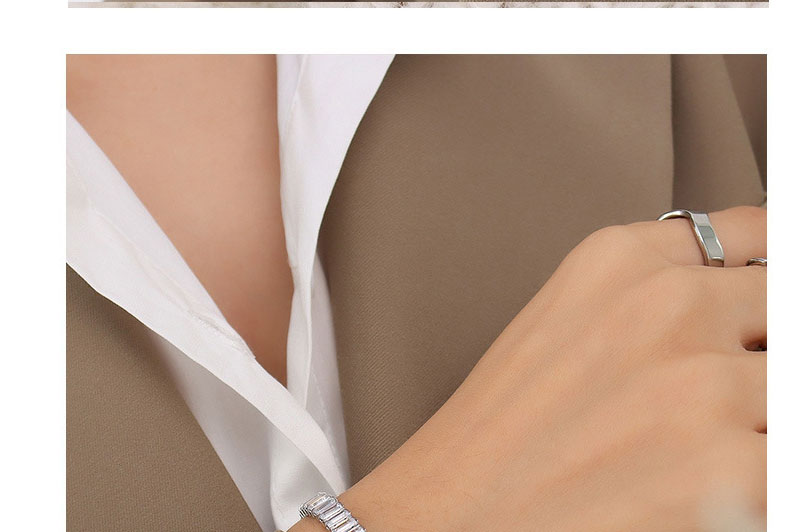 Fashion Steel Color Stainless Steel Diamond Chain Splicing Bracelet,Bracelets