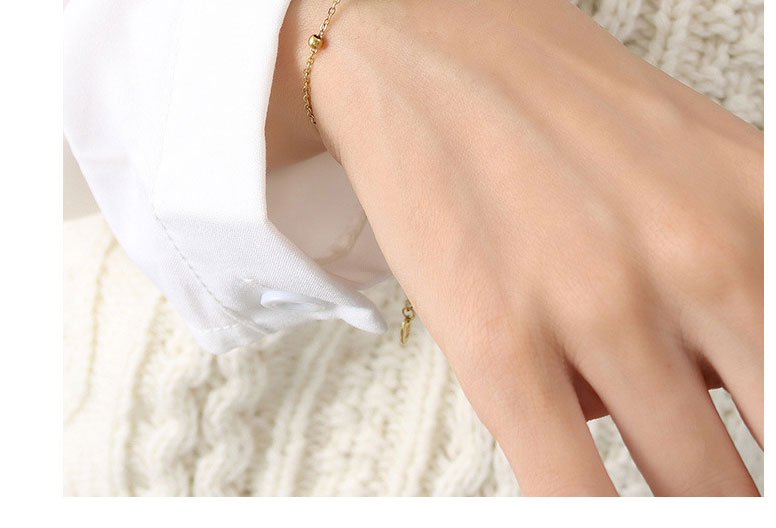 Fashion Bracelet Titanium Steel Gold-plated Hetian Jade Bracelet,Necklaces