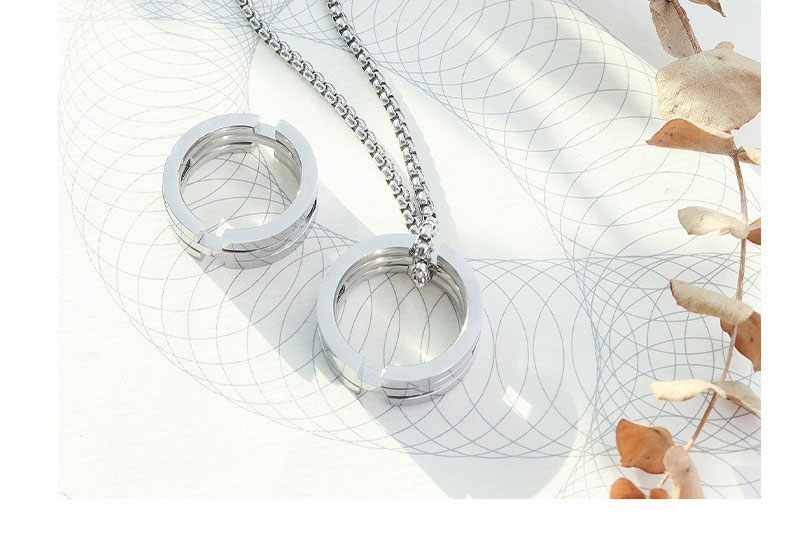 Fashion Necklace Titanium Steel Ring Necklace,Necklaces