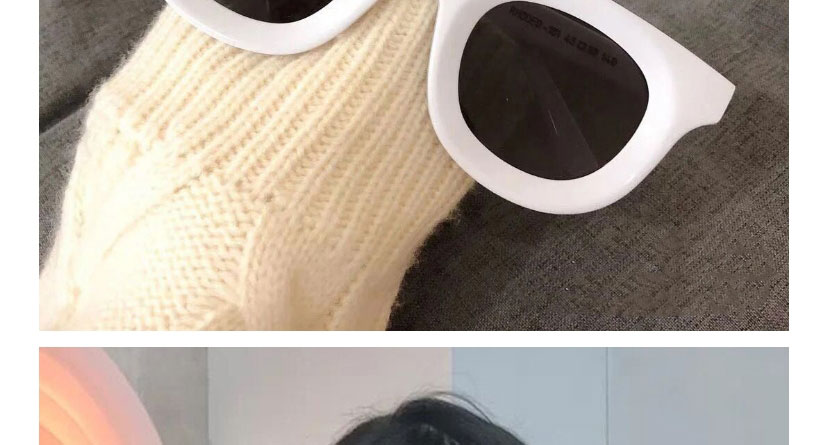 Fashion Leopard Gray Flake Concave Round Frame Sunglasses,Women Sunglasses