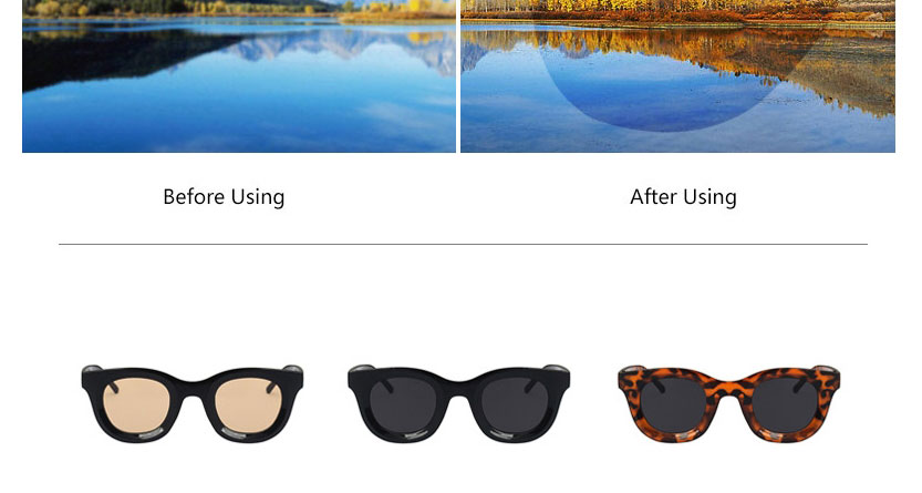 Fashion Bright Black And Blue Film Concave Round Frame Sunglasses,Women Sunglasses