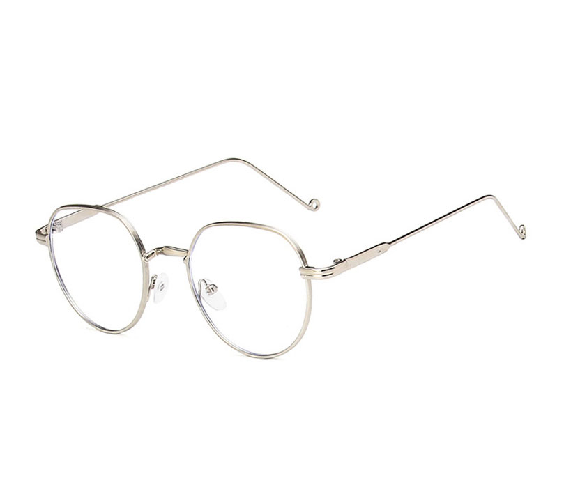 Fashion Silver White Metal Flat Glasses Frame,Fashion Glasses