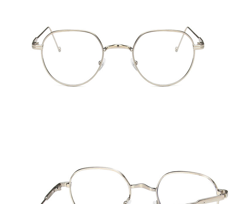 Fashion Silver White Metal Flat Glasses Frame,Fashion Glasses