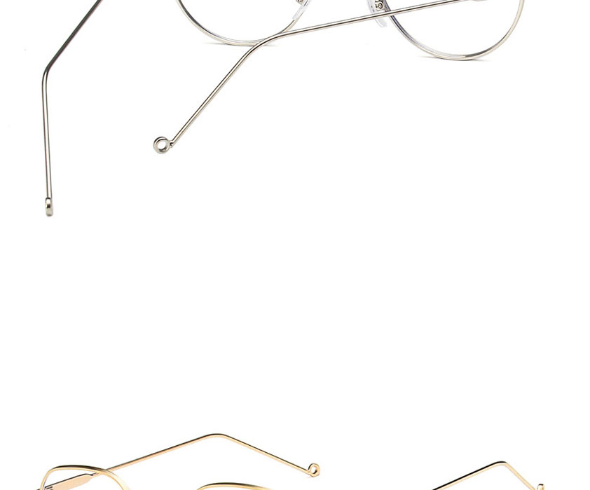 Fashion Gold Metal Flat Glasses Frame,Fashion Glasses