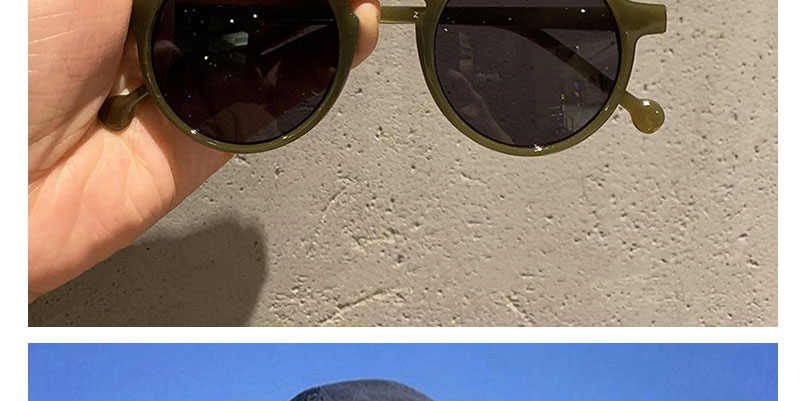 Fashion Beige Gray Flakes Round Studded Sunglasses,Women Sunglasses