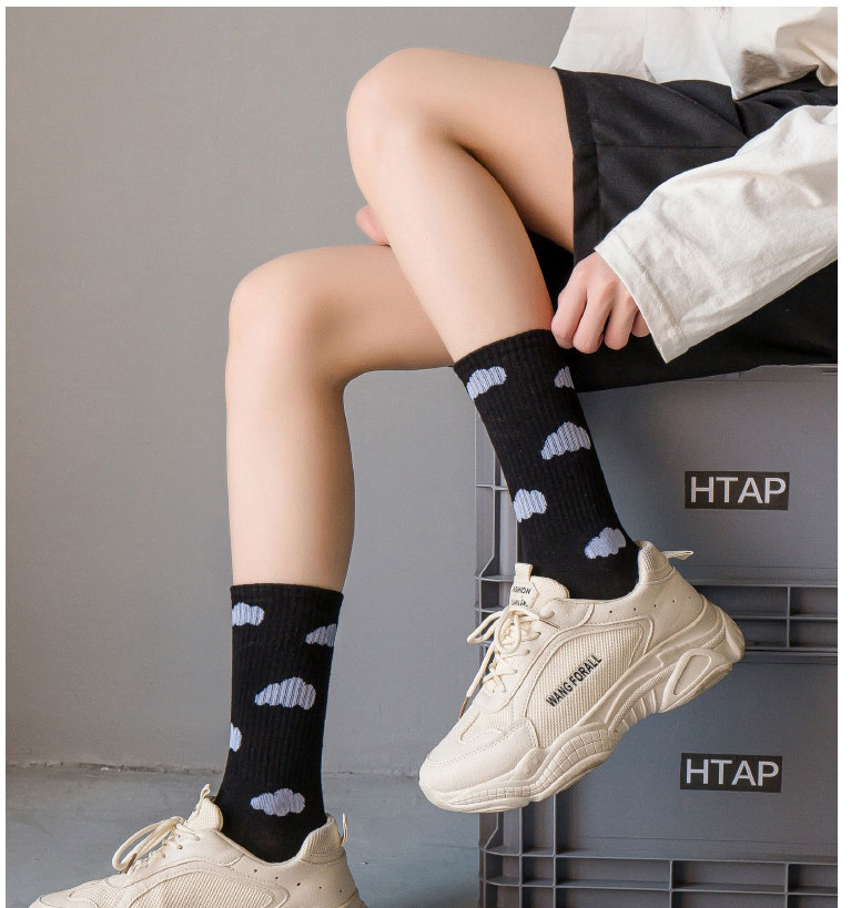 Fashion Black Cloud Print Socks,Fashion Socks