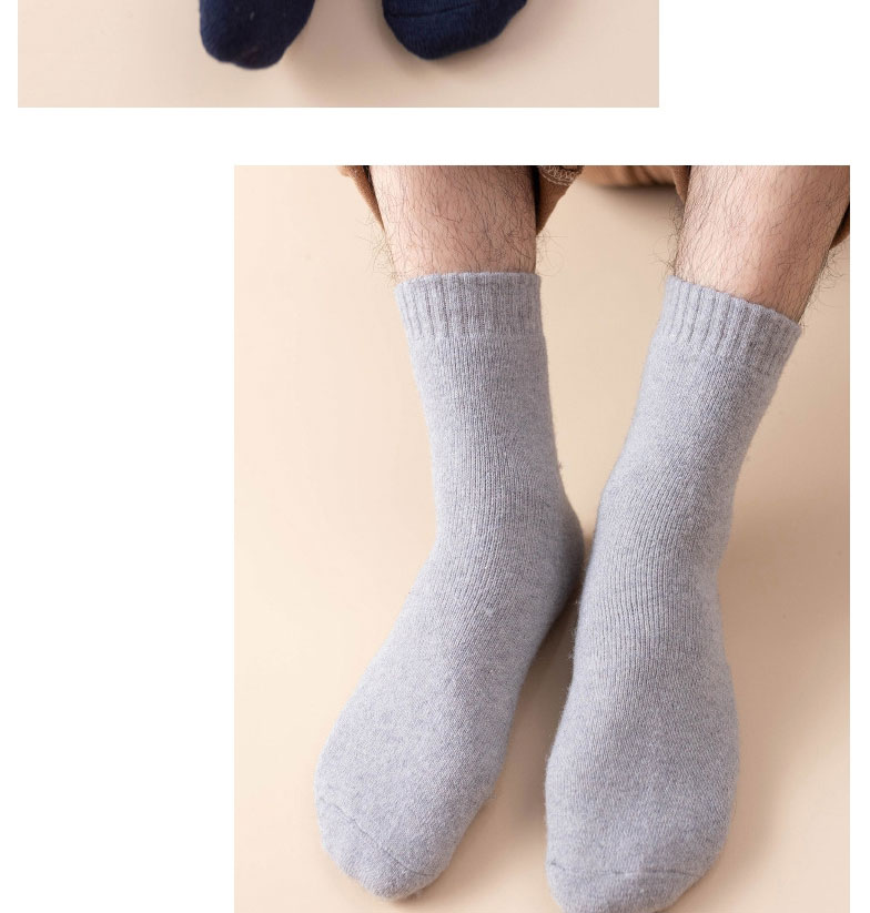 Fashion Light Gray Pure Cotton Geometric Socks,Fashion Socks