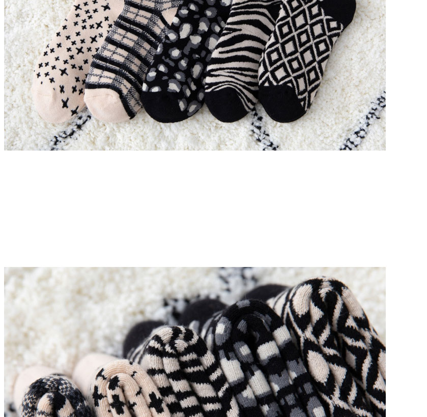 Fashion Star Cubs Rhombus Zebra Pattern Cotton Socks,Fashion Socks