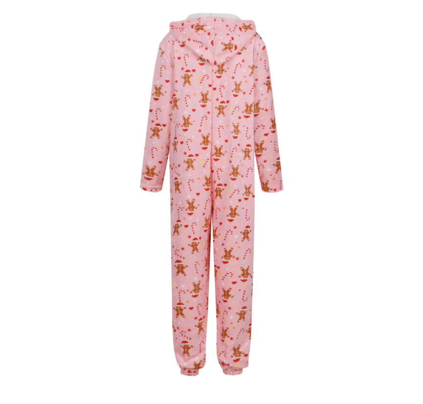 Fashion Tie-dye Tie-dye Printed Hooded One-piece Pajamas,CURVE SLEEP & LOUNGE