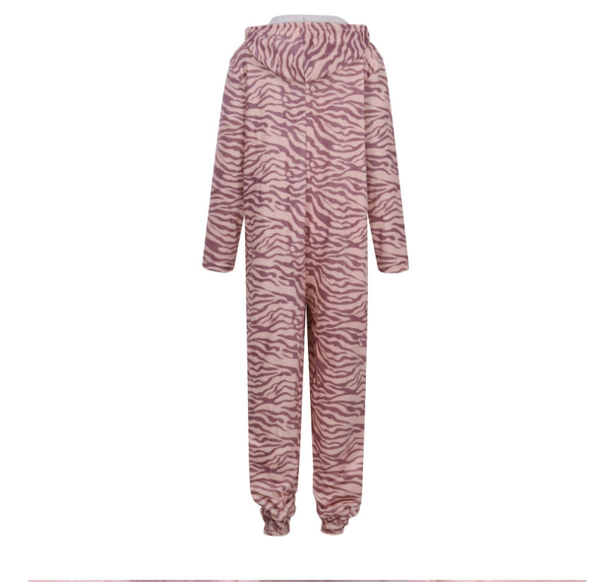 Fashion Tie-dye Tie-dye Printed Hooded One-piece Pajamas,CURVE SLEEP & LOUNGE