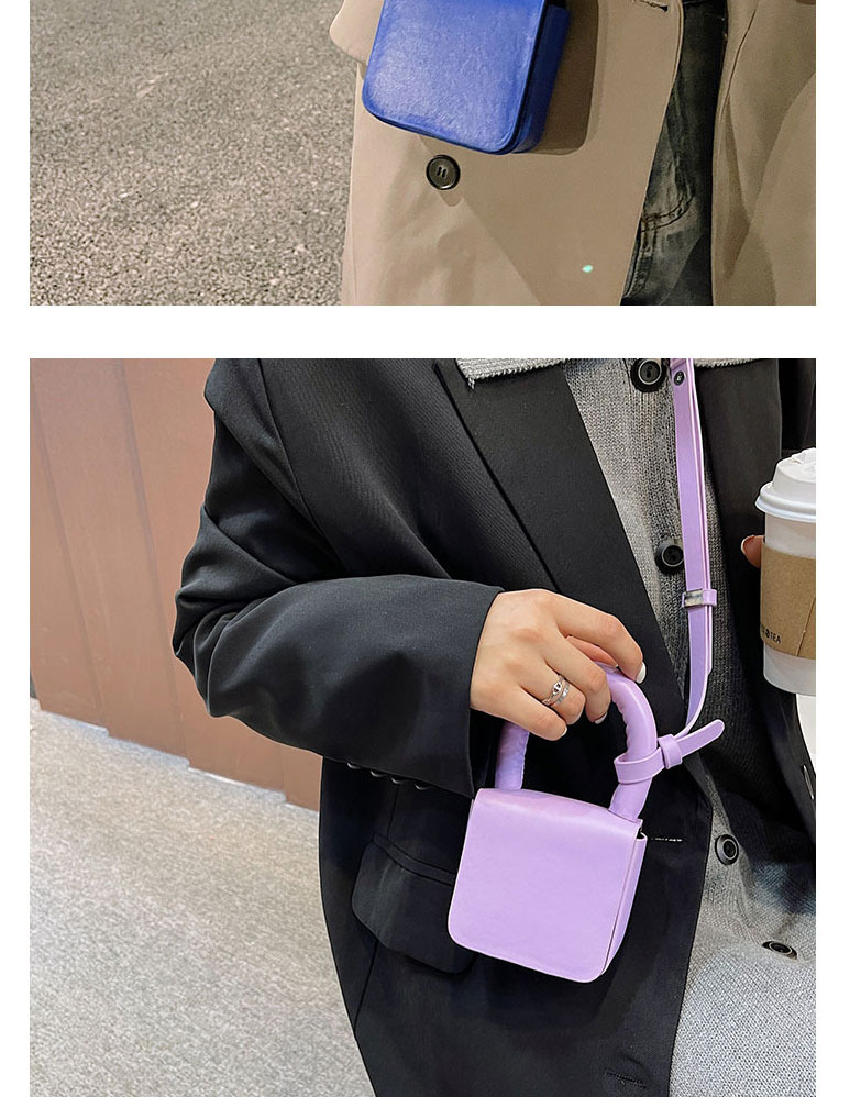 Fashion Purple Pu Square Crossbody Bag,Shoulder bags