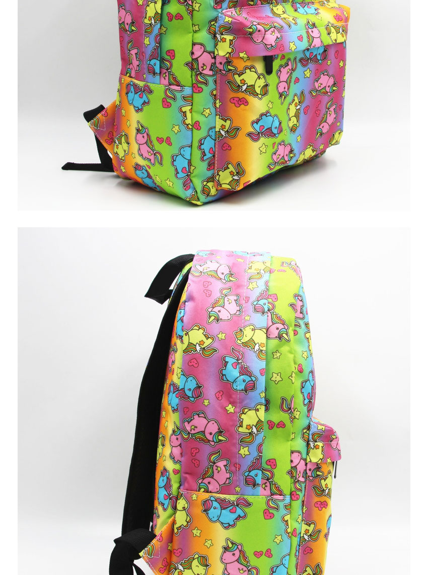Fashion Blue Unicorn Unicorn Print Backpack,Backpack