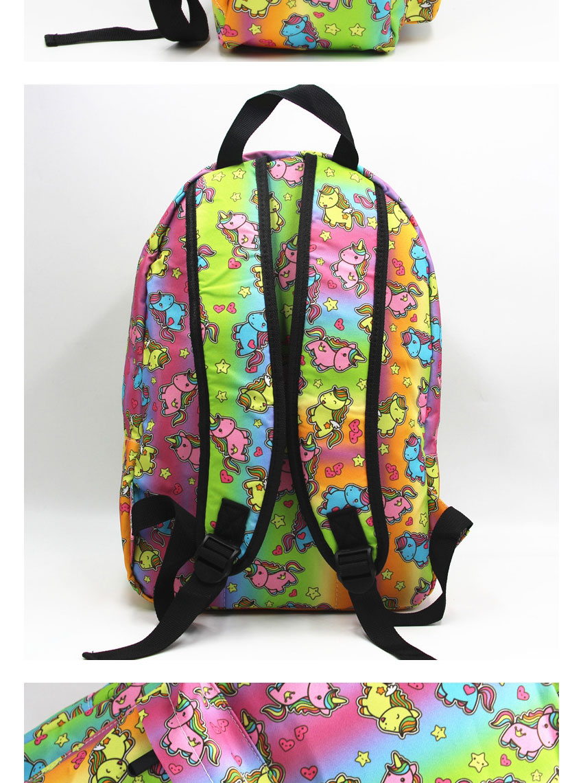 Fashion Rainbow Unicorn Unicorn Print Backpack,Backpack