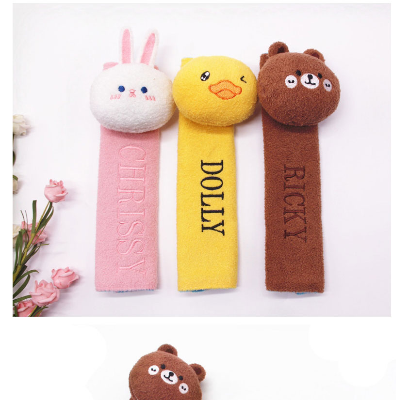 Fashion Coffee Color Bear Plush Bear Safety Belt Protective Cover,Household goods