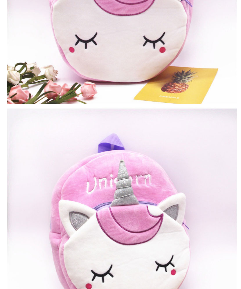 Fashion Pink Unicorn Plush Cartoon Backpack,Backpack