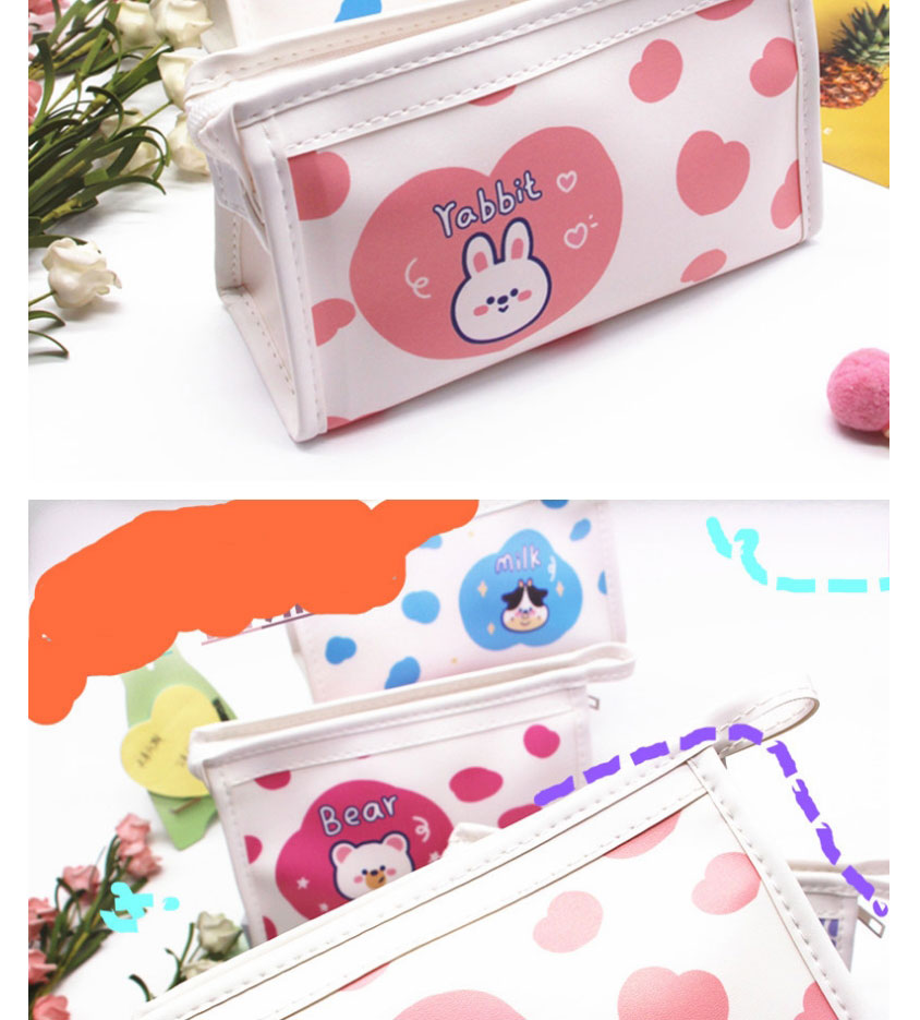Fashion Love Rabbit Cartoon Printing Large Capacity Pencil Case,Pencil Case/Paper Bags