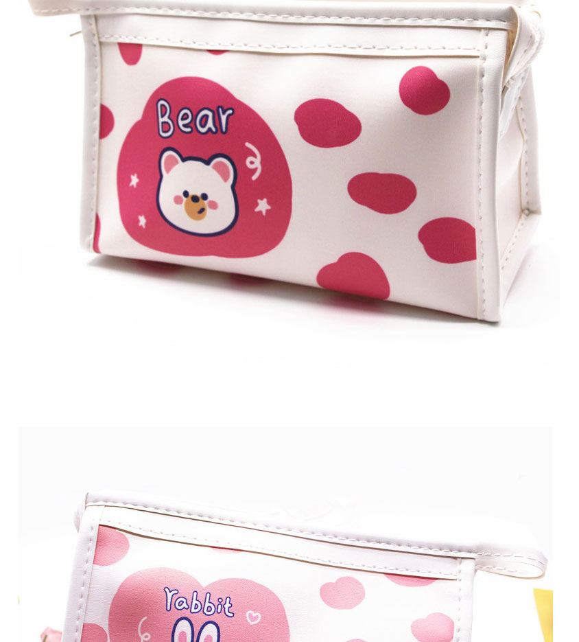 Fashion Rose Bear Cartoon Printing Large Capacity Pencil Case,Pencil Case/Paper Bags