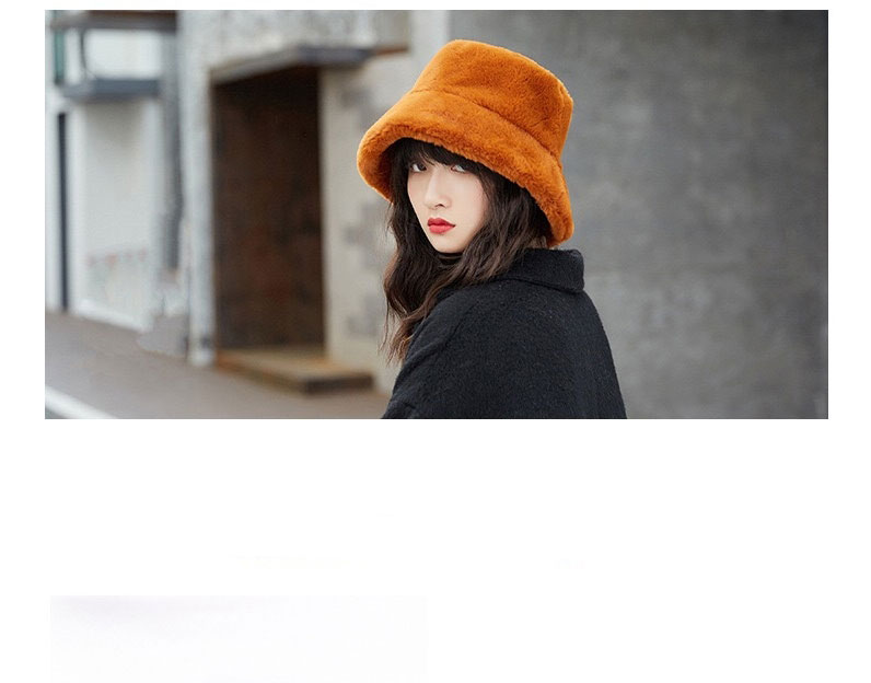 Fashion Plush Cap[black] Plush Flat Top Wide Brim Fisherman Hat,Beanies&Others
