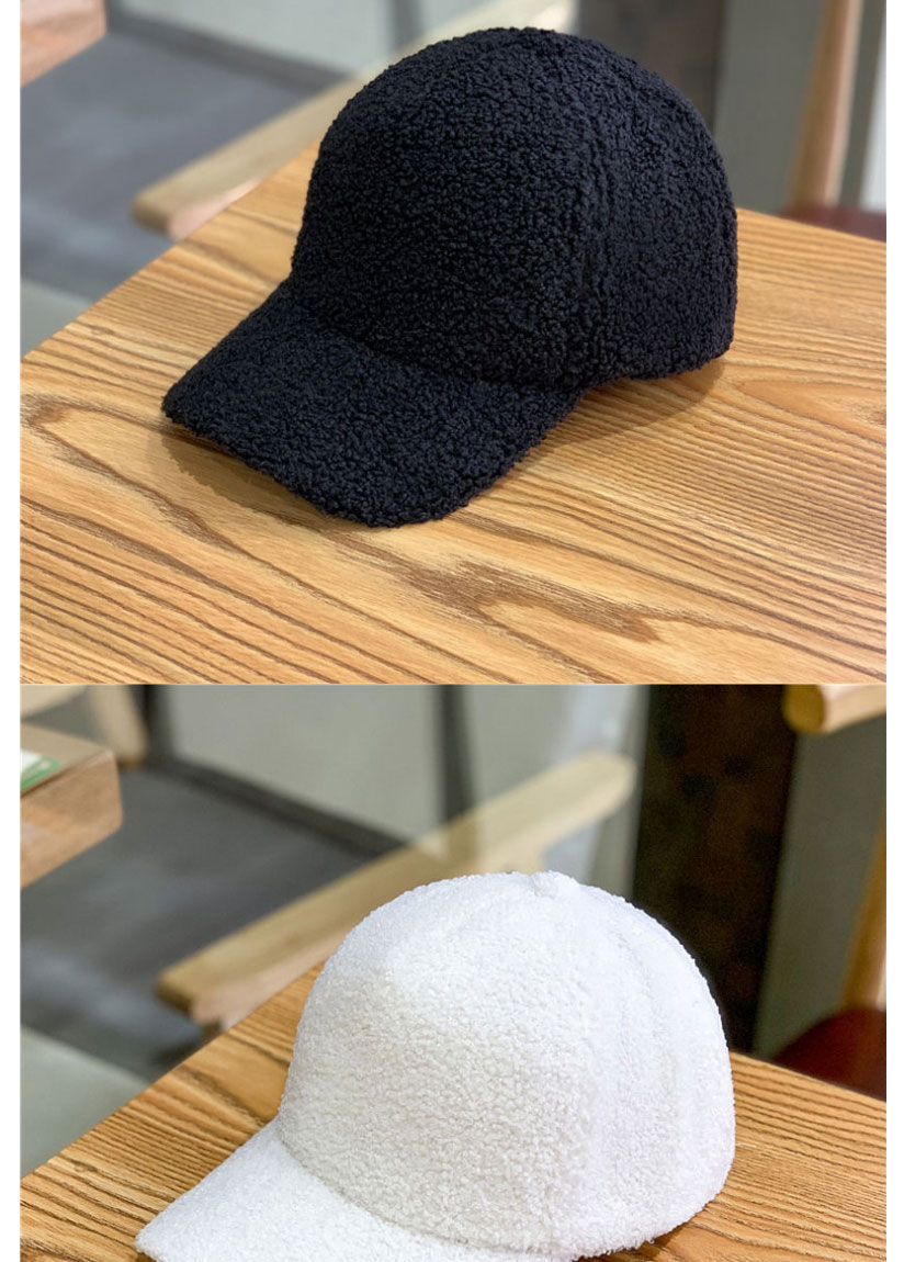 Fashion Light Board Lamb Cashmere【khaki】 Plain Lamb Wool Baseball Cap,Baseball Caps