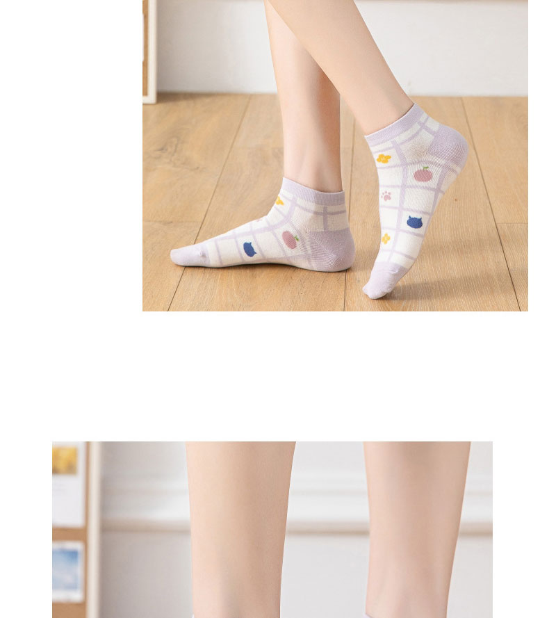 Fashion Lattice Cotton Print Socks,Fashion Socks