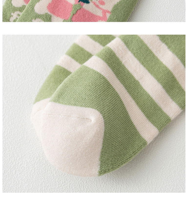 Fashion Pink Flower Cotton Geometric Print Cotton Socks,Fashion Socks