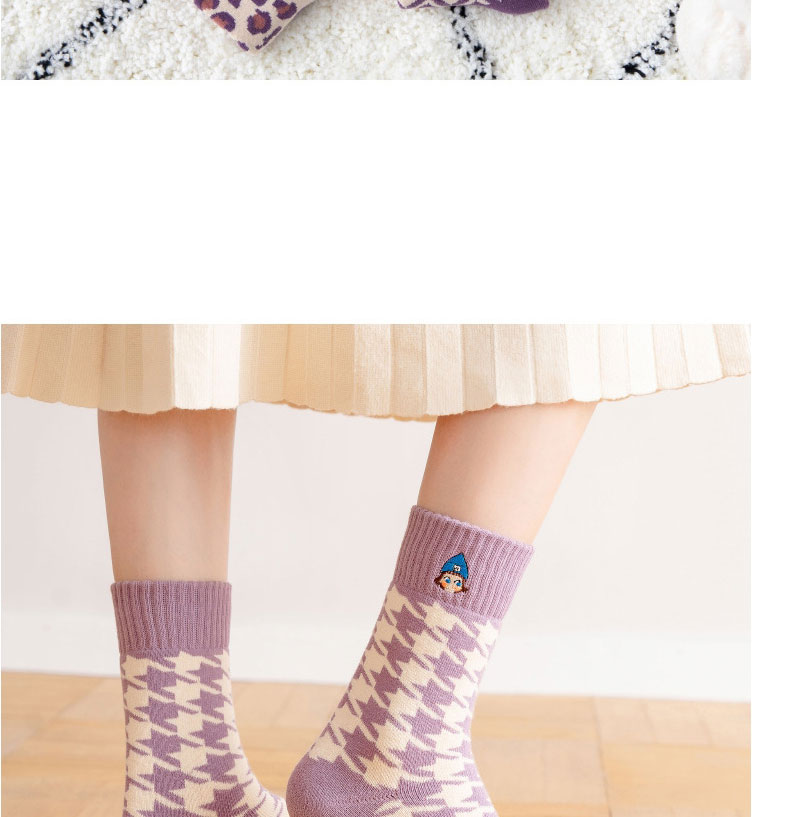 Fashion Floret Cotton Geometric Print Cotton Socks,Fashion Socks
