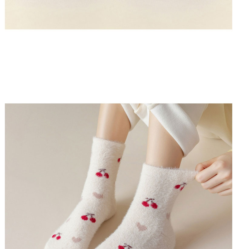 Fashion Khaki Thick Geometric Print Socks,Fashion Socks