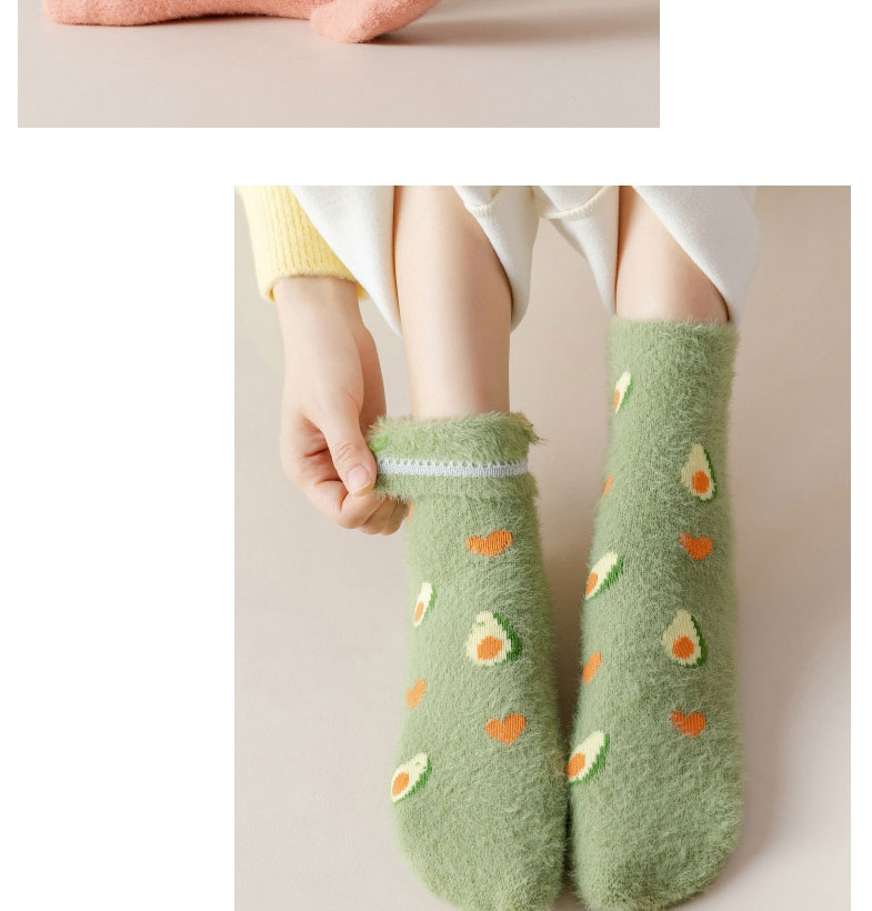 Fashion Khaki Thick Geometric Print Socks,Fashion Socks