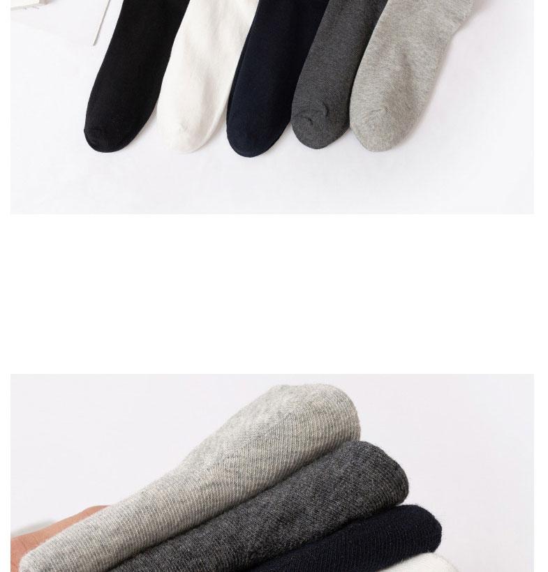 Fashion Dark Gray Pure Cotton Geometric Socks,Fashion Socks