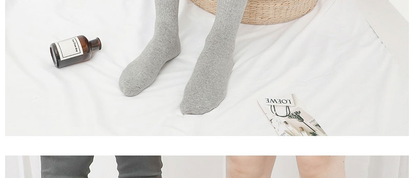 Fashion White Cotton Geometric Stockings,Fashion Socks