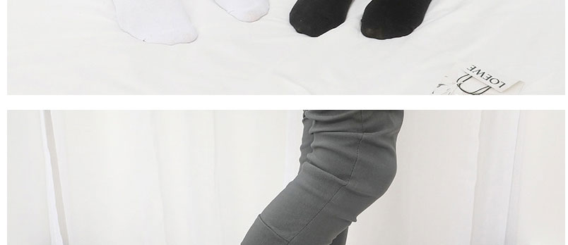 Fashion Black Cotton Geometric Stockings,Fashion Socks