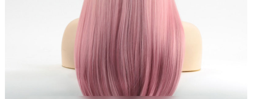 Fashion Photo Color Gradient Long Straight Hair Synthetic Headgear,Wigs