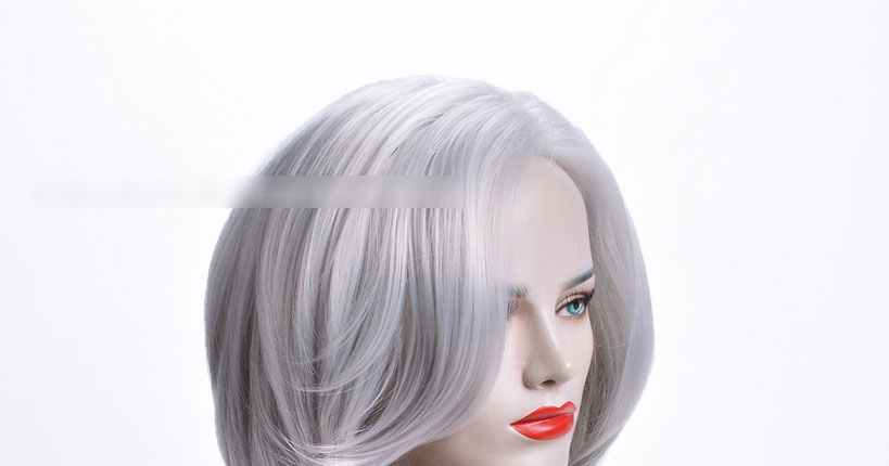 Fashion Photo Color Micro-volume Mid-point High-temperature Wire Wig,Wigs
