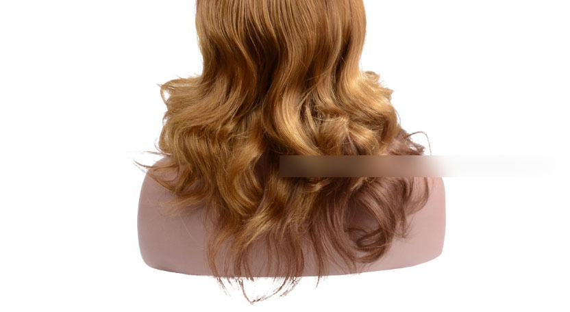 Fashion Brown Long Curly Hair Big Wave Synthetic Headgear,Wigs