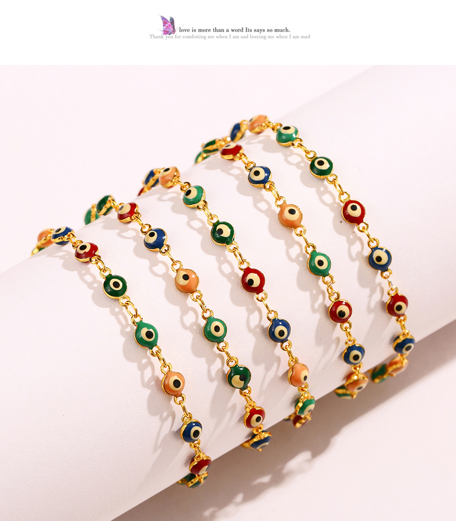 Fashion Color-2 Copper Dripping Eye Chain Accessories (100cm),Jewelry Findings & Components